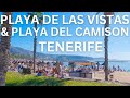 Visiting Playa De Las Vistas And Playa Del Camison Beaches In Playa De Las Americas 4K | Tenerife