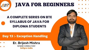 Day 13   Exception Handling in JAVA