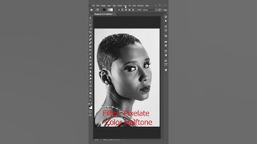 Halftone Effect Photoshop Editing #Shorts
