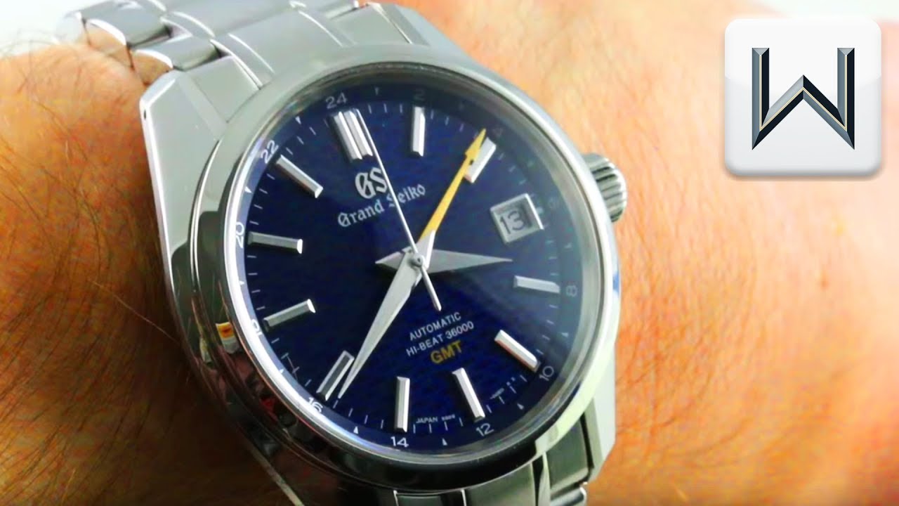 Grand Seiko Hi-Beat GMT (Asia only) Kasuri Limited Edition 36000 SBGJ225  Luxury Watch Review - YouTube