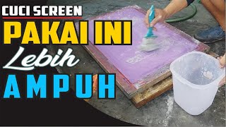 Cara Ampuh Cuci Screen Sablon Pakai Kaporit
