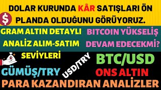 GRAM ALTIN - USD/TRY - ONS - GÜMÜŞ/TRY - BTC/USD DETAYLI ANALİZ VE YORUMLAR  26.04.2021 PAZARTESİ -