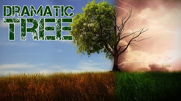 Create a Dramatic Tree Manipulation in Adobe Photoshop | for beginners
