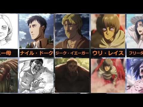 【進撃の巨人】巨人化した登場人物