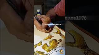 Numa's Portrait ... #PaintingMyDog #ArtShorts #DogPortrait #PaintingProcess #DogLover #CanvasAndPaws