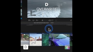 Final Cut Pro Shortcut | D | Overwrite