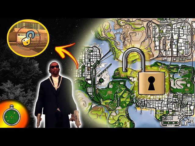 COMO DESBLOQUEAR TODO MAPA DO GTA SAN ANDREAS - SEM MISSÕES 