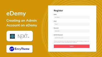 Creating an Admin Account on eDemy ReactJS Template