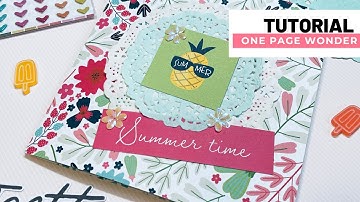 One Page Wonder 💡 EASY Flat Mail Ideas | Tutorial - 12x12 Paper - Clique Kits DT