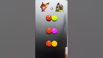 Zootopia2 Nick Wilde mixing with other animals #zootopia2 #colormixing #satisfying #sharkzhan