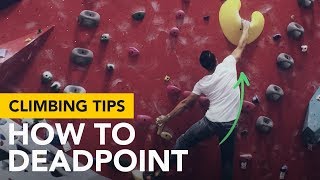 Bat hang start and a dead point climbing move explained how its done