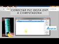 Conectar plc delta a computadora y hacer respaldo del programa