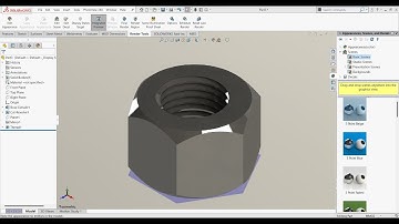 Tutorial-Creating hex nut in SolidWorks Easy Steps