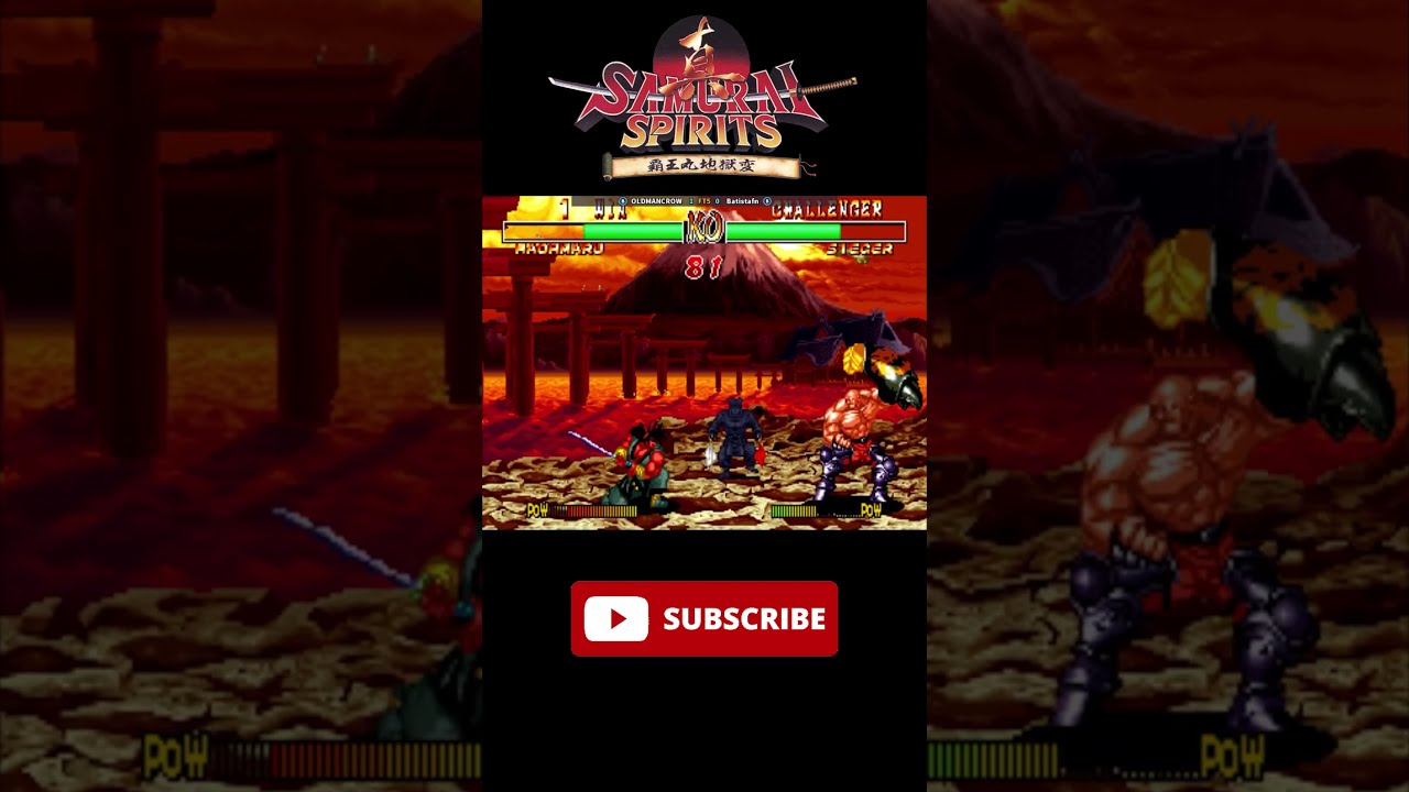 Arcade] Samurai Shodown II OLDMANCROW VS Batistafn #retro