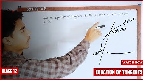 🔴 Equation of tangents of parabola y^2 = 4ax at point (x1,y1)📝Class 12 ✔️ Important prove of maths