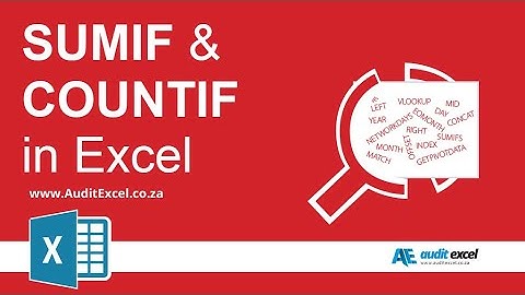 SUMIF and COUNTIF functions in Excel 2003. See updated SUMIFS course in YouTube link in description