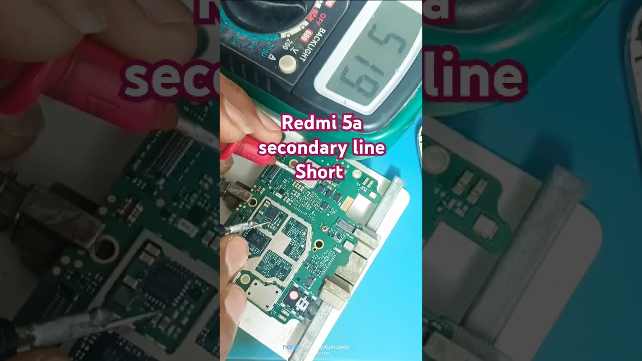 Redmi 5A Secondary Line Short Problem | Step-by-Step Repair Guide 📱🔥 