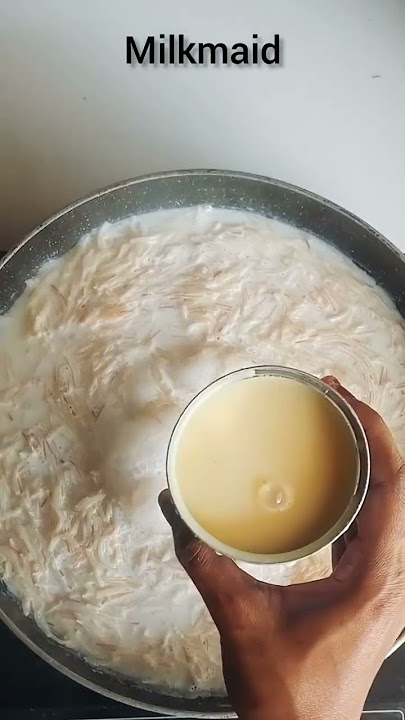 Milkmaid vermicelli payasam😋watch detailed video in my channel👍🏻#vermicellipayasam #milkmaidrecipes