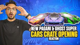 PAGANI AND GHOST SUPERCAR LUCKY SPIN REACTION | CRATE OPENING BGMI