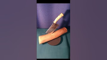Bamboo root knife handle