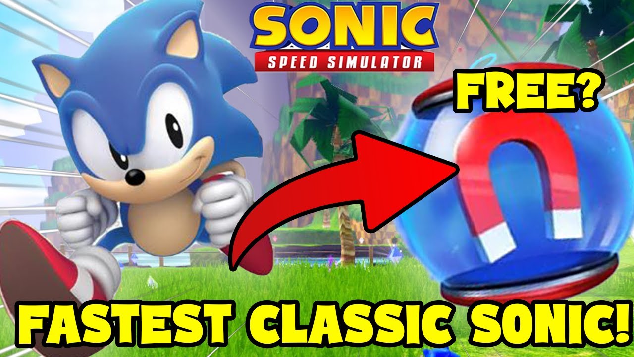 NEW* CODE FOR 30 MINUTE MAGNET IN SONIC SPEED SIMULATOR!! (Amazing35) 