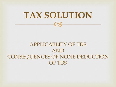 Video: Când evaluatorul poate deduce tds?