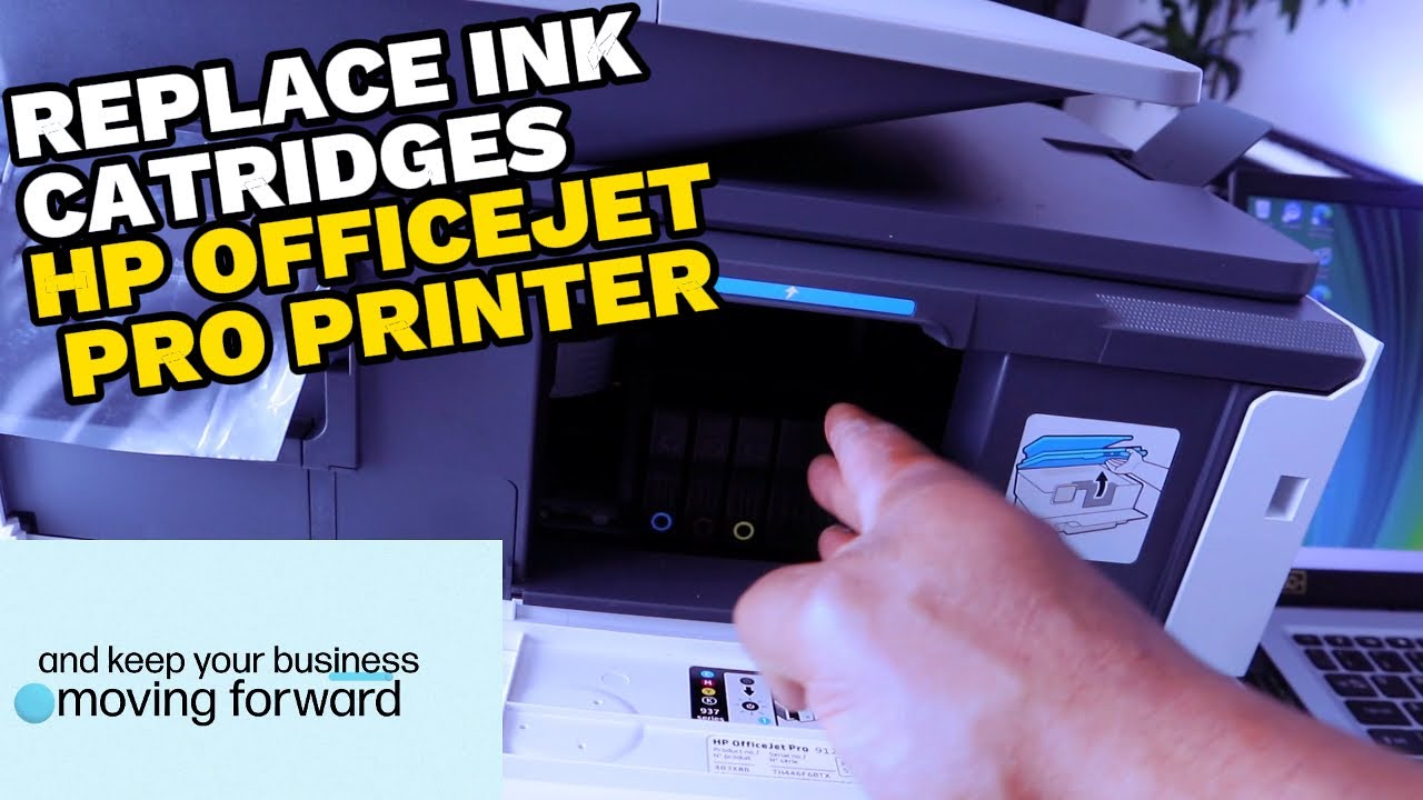 How To Replace Ink Cartridge In HP OFFICEJET Pro 9120E All In One ...