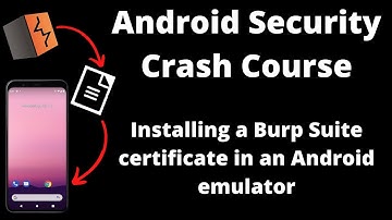 Install a Burp Suite certificate in an Android emulator