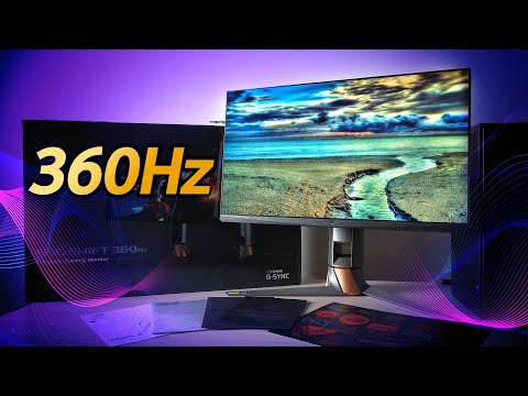 세계 최초로 출시한 360Hz 모니터 가지고 왔습니다