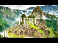 Flying over peru 4k u relaxing music along with beautiful natures  4k