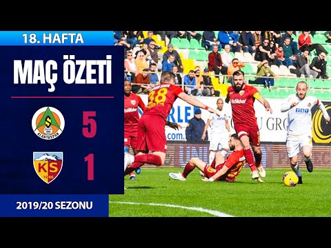 ÖZET: Alanyaspor 5-1 Kayserispor | 18. Hafta - 2019/20