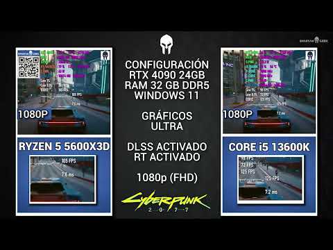 Ryzen 5 5600X3D 🆚 Core i5 13600K Pruebas Con Nvidia En 1080p