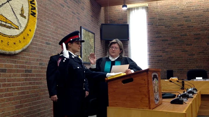 Michelle Pickering is sworn in as Constable (Part 1)