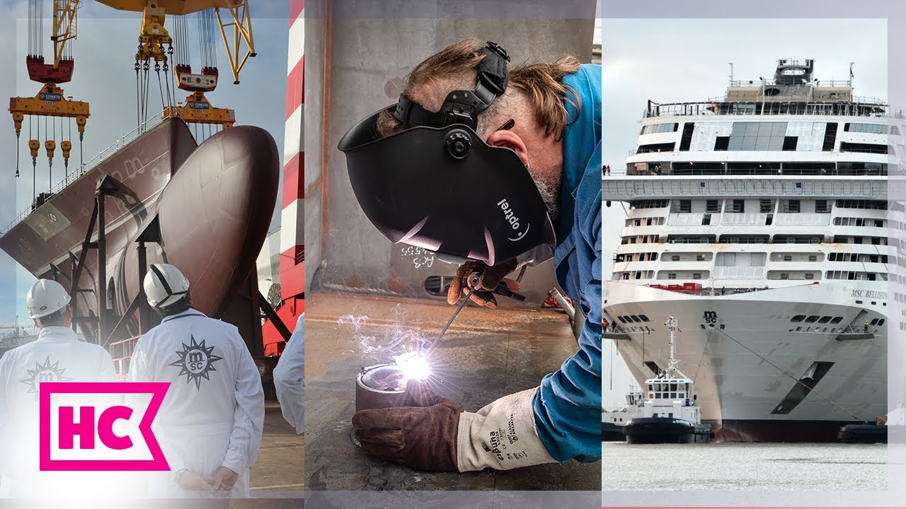 Building a Cruise Ship: MSC Virtuosa First Steel Cut
