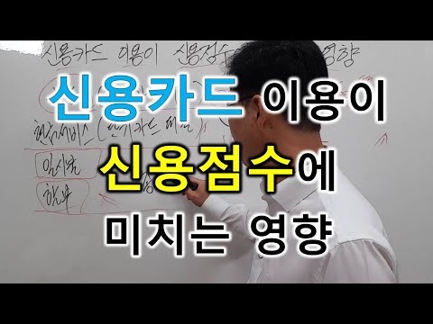   신용카드 이용이 신용점수에 미치는 영향