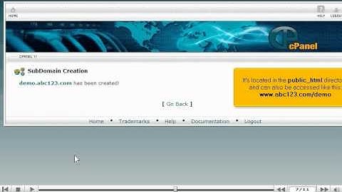 How to create a subdomain in CPANEL - CPANEL Video Tutorials (CPANEL 11)