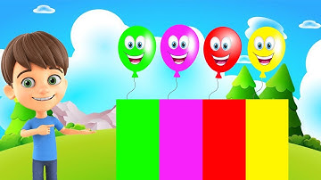 The Balloon Song (For learning colors) 🎈🌈 (Official Video) Irtaza Balloons House