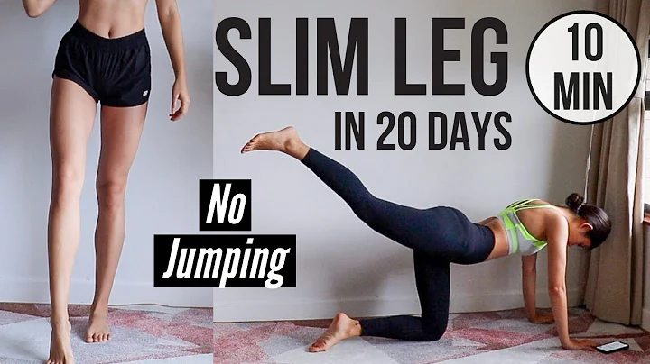 SLIM LEGS IN 20 DAYS! 10 min No Jumping Quiet Home Workout ~ Emi