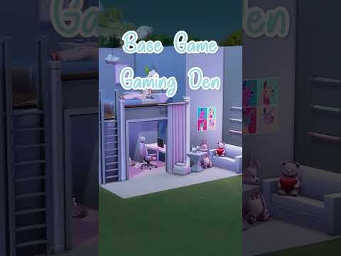 Base Game  Gaming Den│ Sims 4  │ No CC │ Build Tips