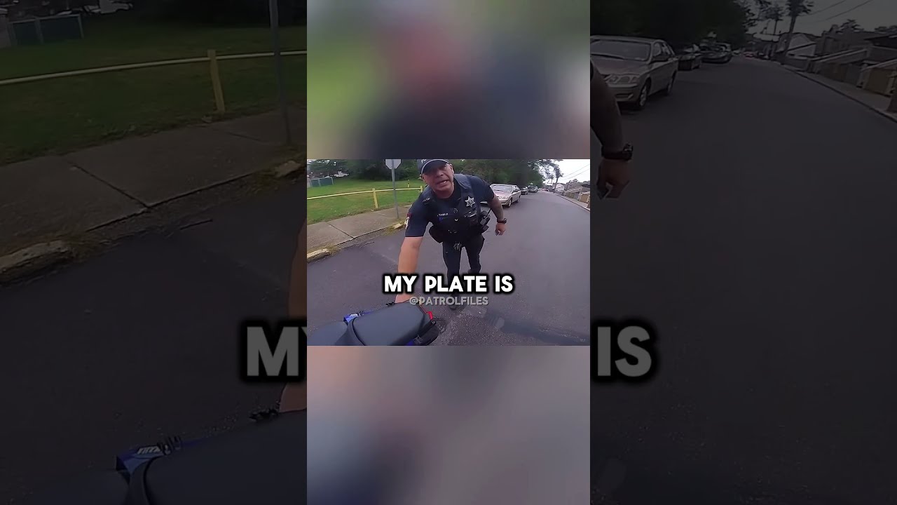 STUPID Cop Pulls Over GUY On A Motorcycle WITHOUT REASON Bodycam Police