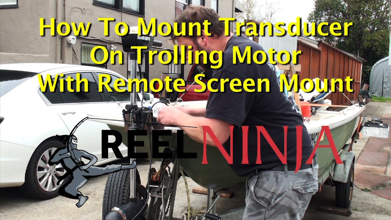 How To Mount Transducer To Trolling Motor and Make A Remote