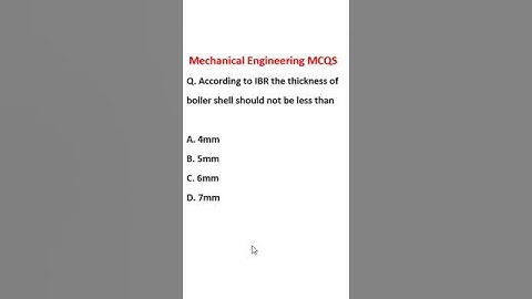 Mechanical Engineering MCQs || Mechanical Engineering Objective Questions for competitive exams