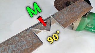 how to joint angle iron at 90 degree