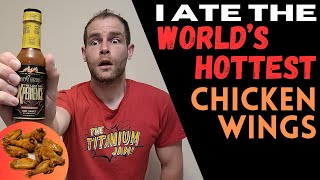 I ATE THE WORLDS HOTTEST CHICKEN WINGS | Pepper X Hot Sauce Taste Test