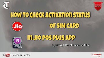 How To Check SIM Activation Status In Jio POS Plus Using ORN #Telecomsector #SIMstatus #simactivate