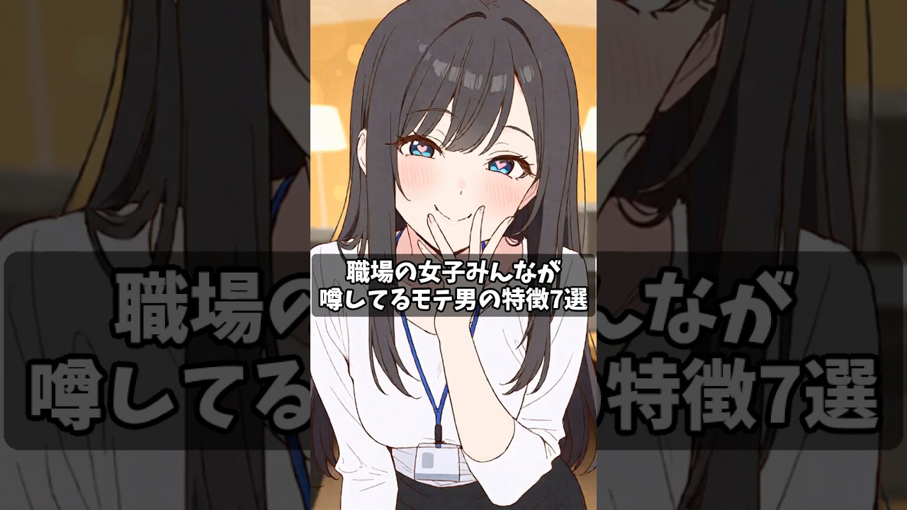 職場の女子みんなが噂してるモテ男の特徴7選 #恋愛 #恋愛心理学 #女子のホンネ