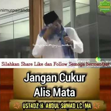 Jangan cukur alis mata. UAS