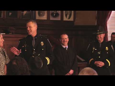 The Swearing-in of the Indiana State Police's 21st Superintendent- Anthony M . Scott