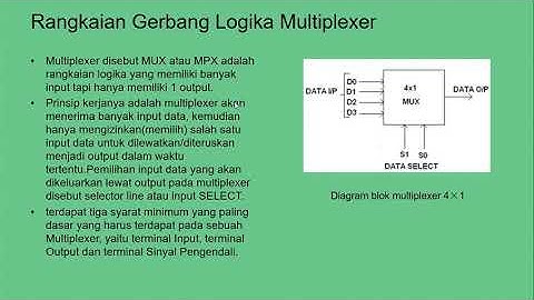 Rangkaian Multiplexer dan Demultiplexer