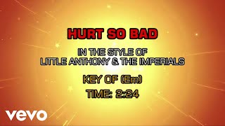 Little Anthony & The Imperials - Hurt So Bad (Karaoke)